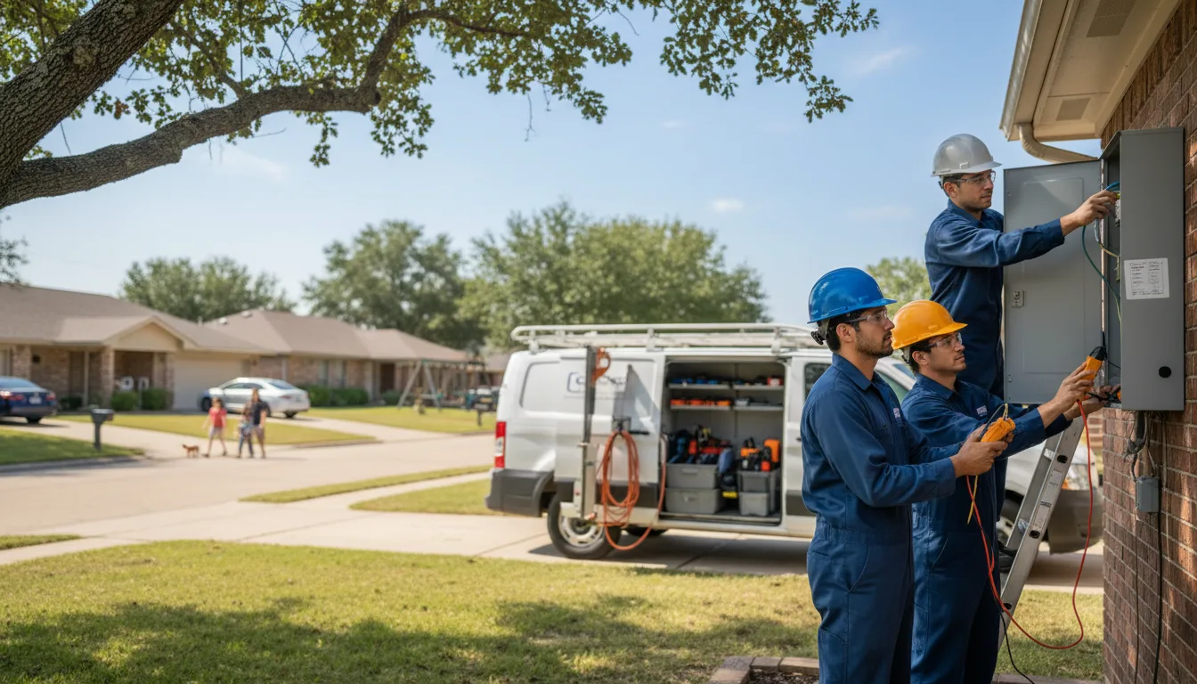 Certified electrician providing emergency electrical services in Rew, PA